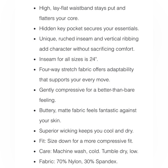 Zyia Parallel Lux high rise NWOT - Picture 8 of 8